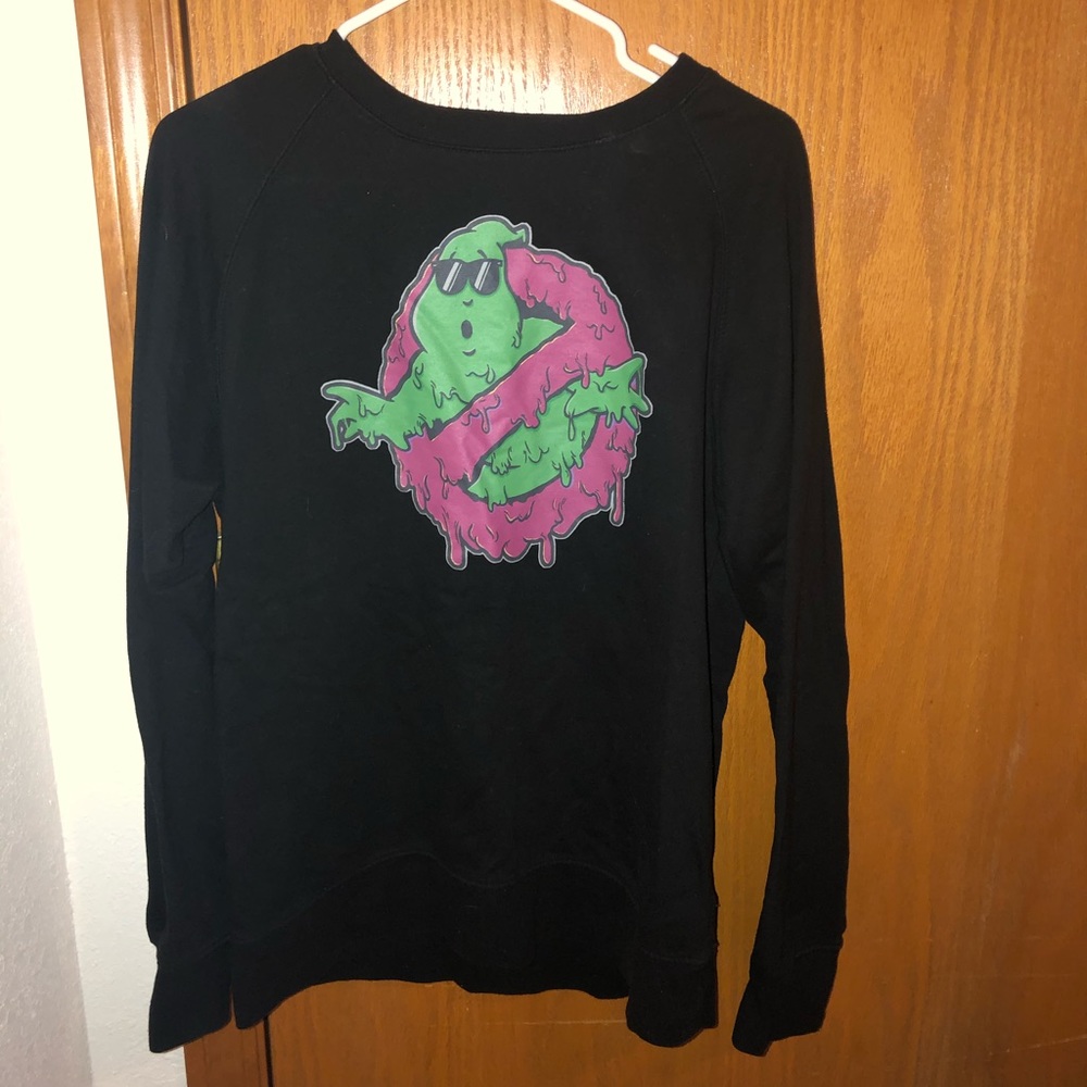 Black crew neck. Ghost busters.